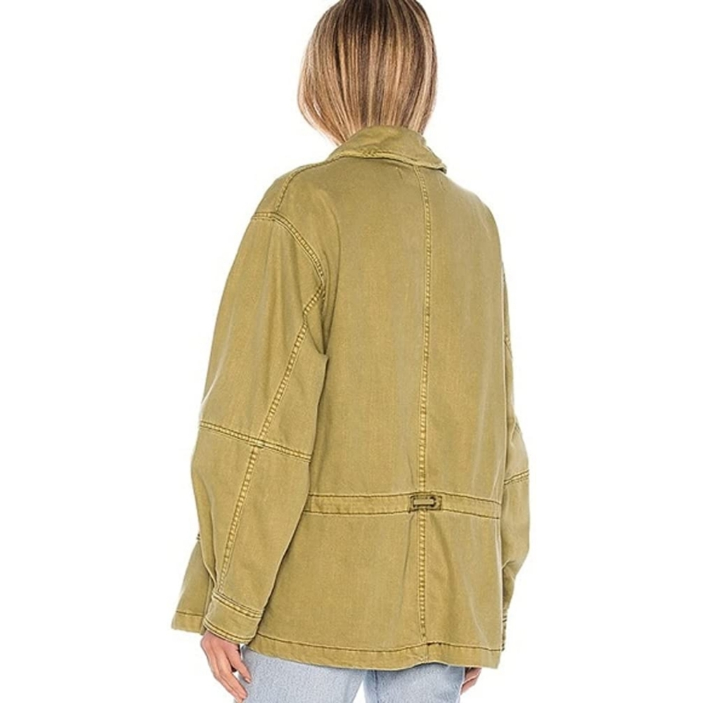 FREE PEOPLE SEIZE THE MOMENT MILITARY JACKET - Picture 2 of 10